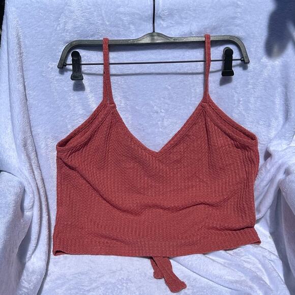 Forever 21 Rust Ribbed Cami Crop Top Size Large - Picture 3 of 6